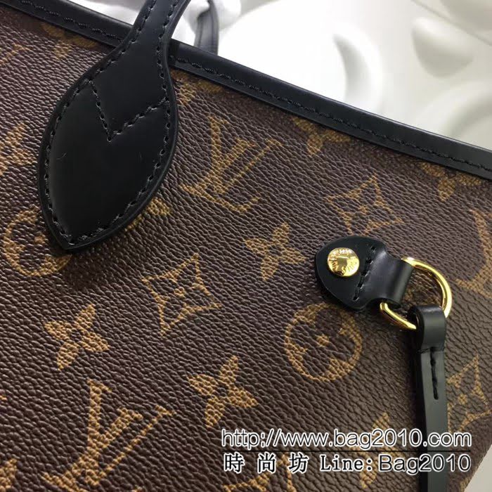 路易威登LV頂級原單M40995老花配黑邊 Neverfull 經典手袋 YDH1311